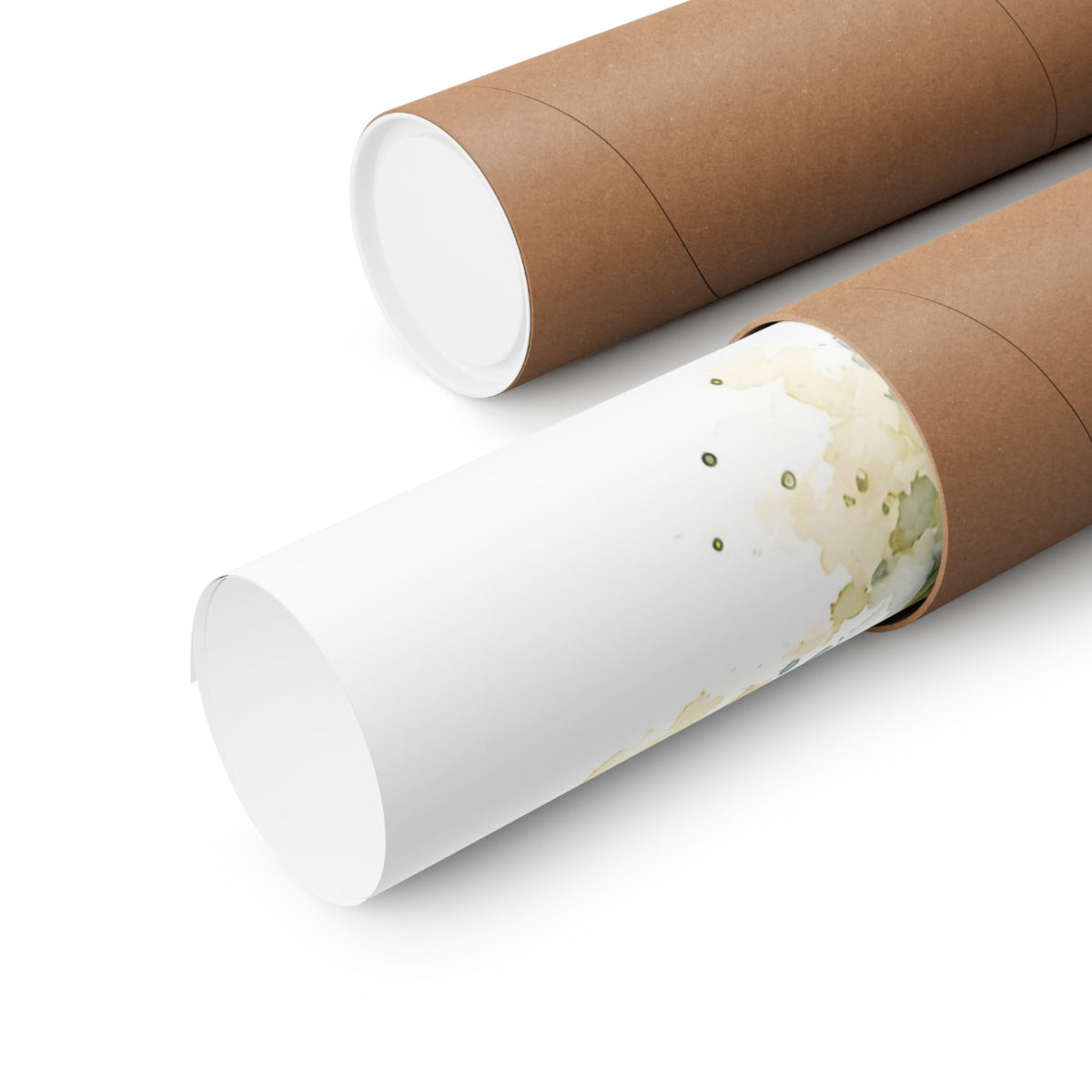 Watercolor Reeds Walleye poster shipped rolled in a protective tube