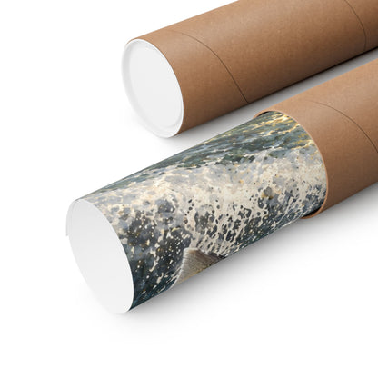Silver Run Coho Salmon poster shipped rolled in a protective tube