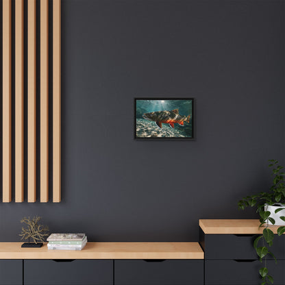 Sunbeam Gravel Dolly Varden framed canvas wall art, view 6