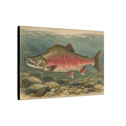 Riverbed Study Pink Salmon canvas wall art, view 4