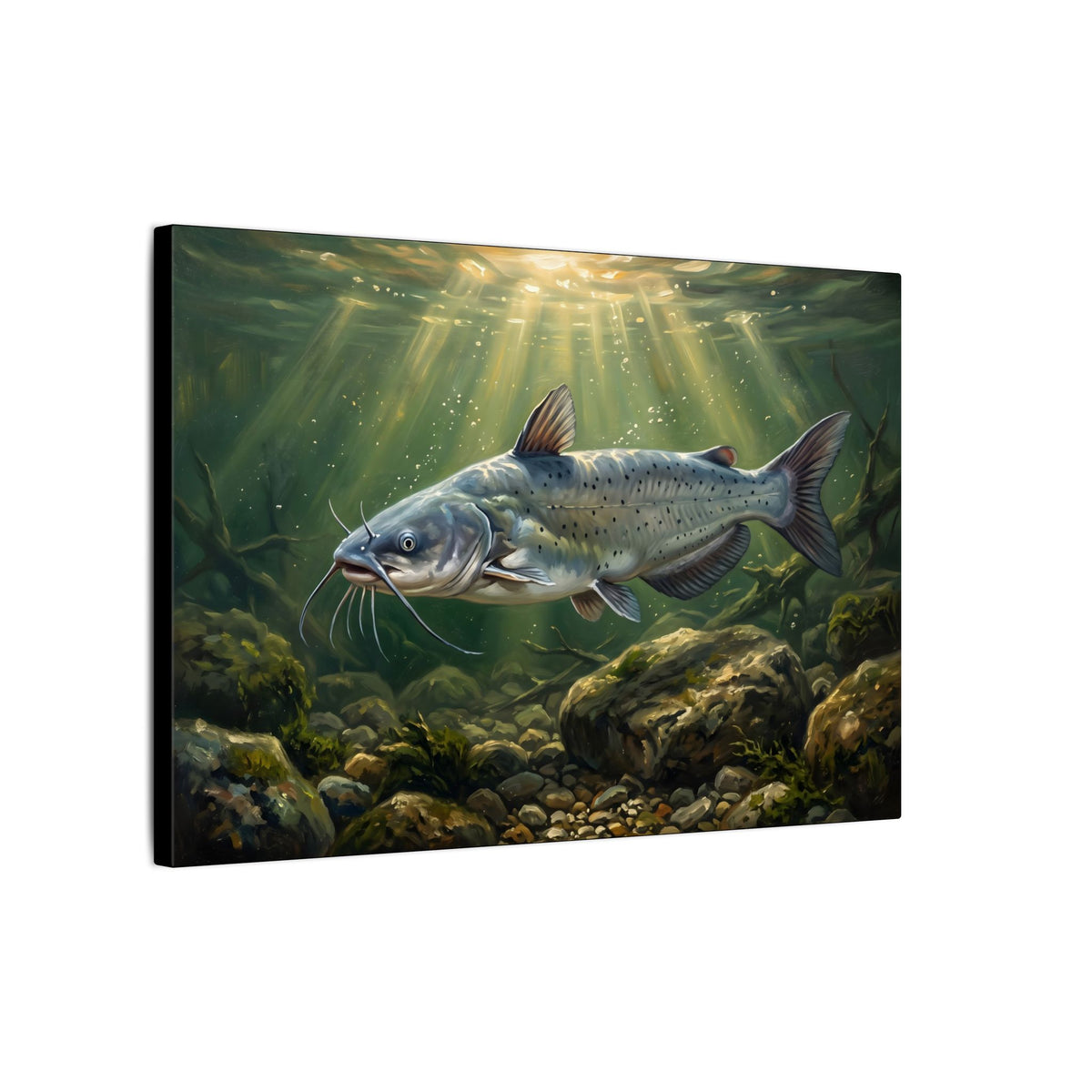 Channel Catfish Rocky Run canvas wall art, view 4