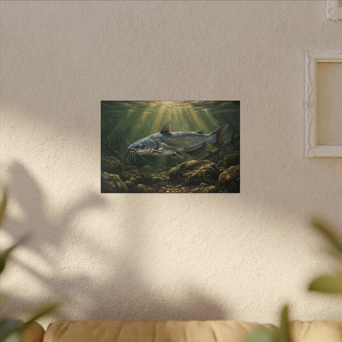 Channel Catfish Rocky Run canvas wall art, view 5