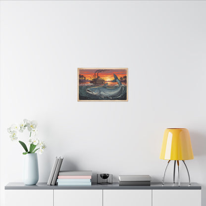 Blue Catfish Riverboat canvas wall art, view 6