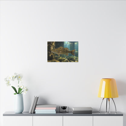 Bridge Pilings Smallmouth Canvas wall art, view 6