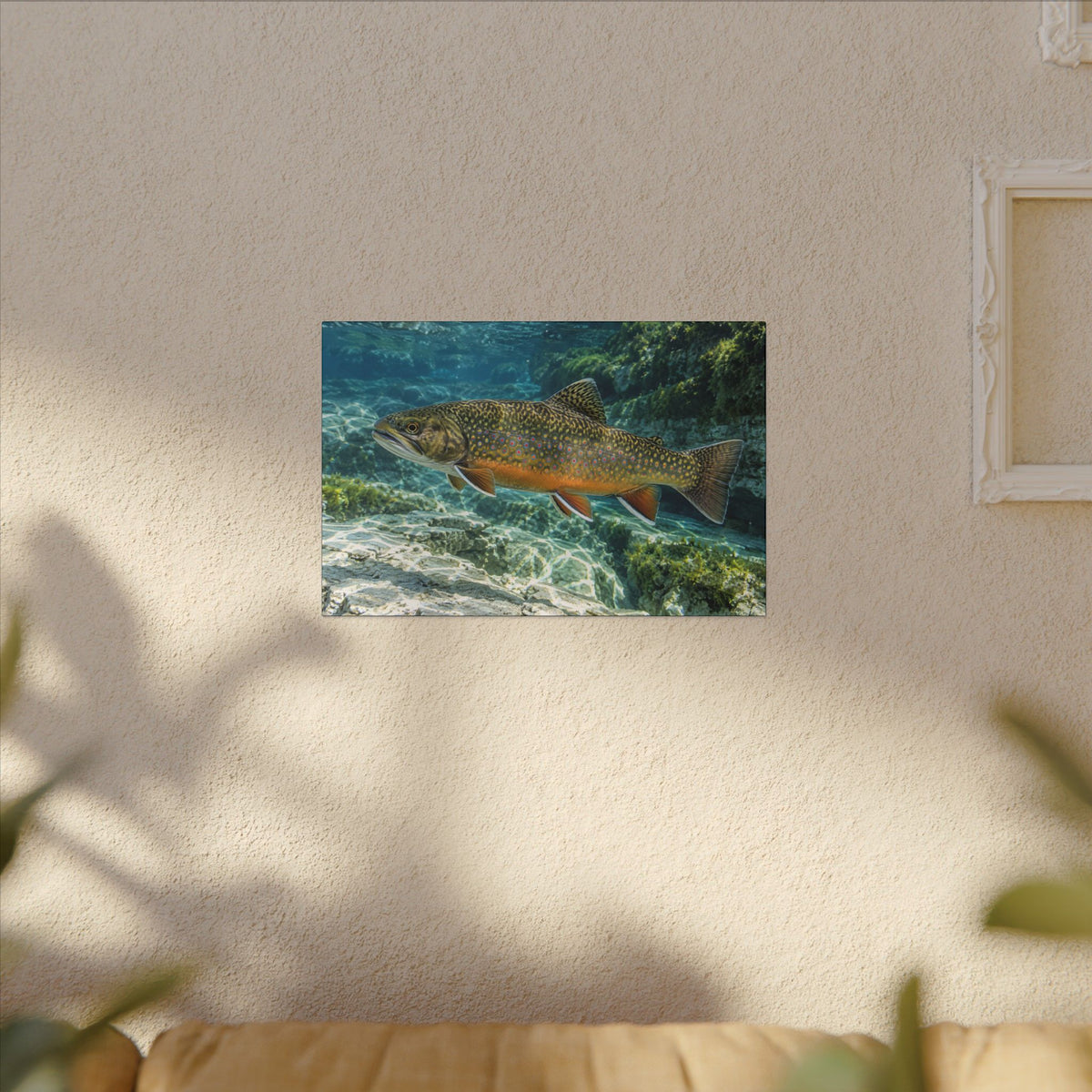 Sapphire Spring Brook Trout canvas wall art, view 5