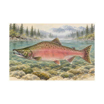Spawning Creek Pink Salmon poster wall art, view 4