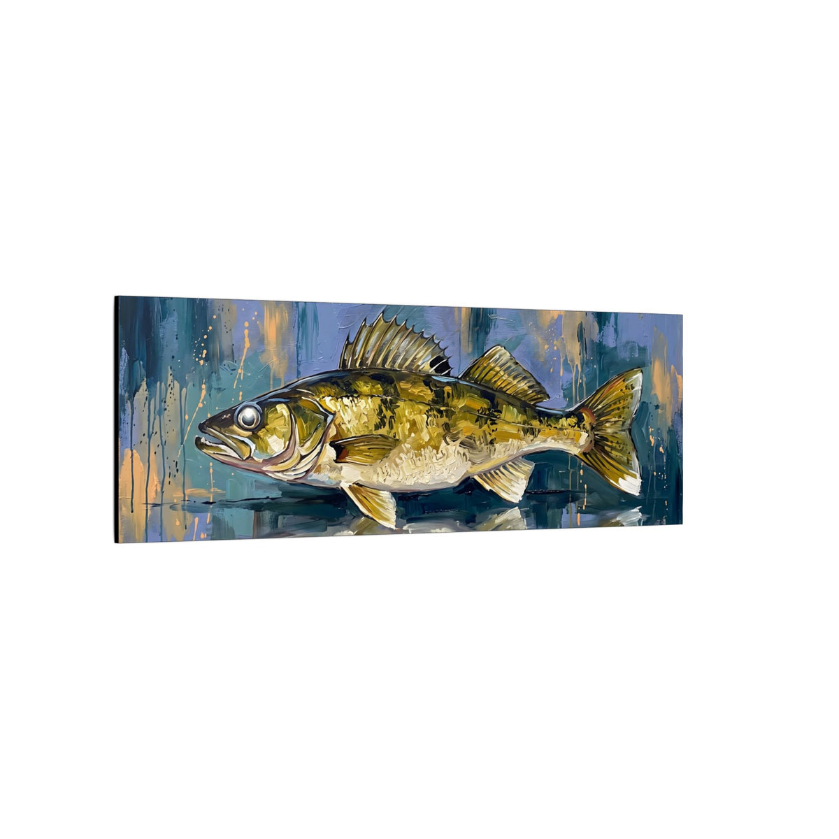 Legends Bold Twilight Walleye long canvas wall art, view 4