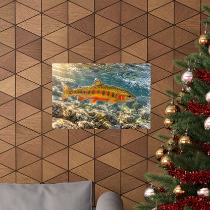 Sierra Sunrise Golden Trout poster wall art, view 6