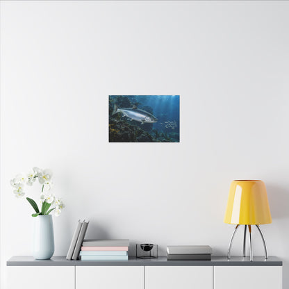 Autumn Glacier Run Atlantic Salmon canvas wall art, view 6