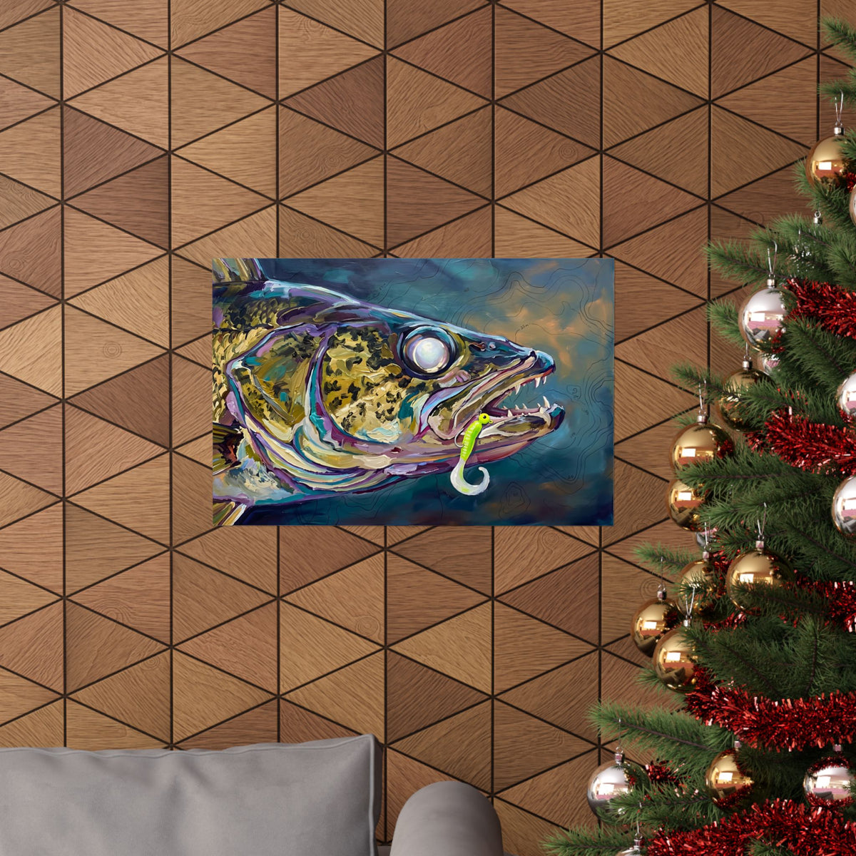 Legends Bold Close-Up Twilight Walleye poster wall art, view 6