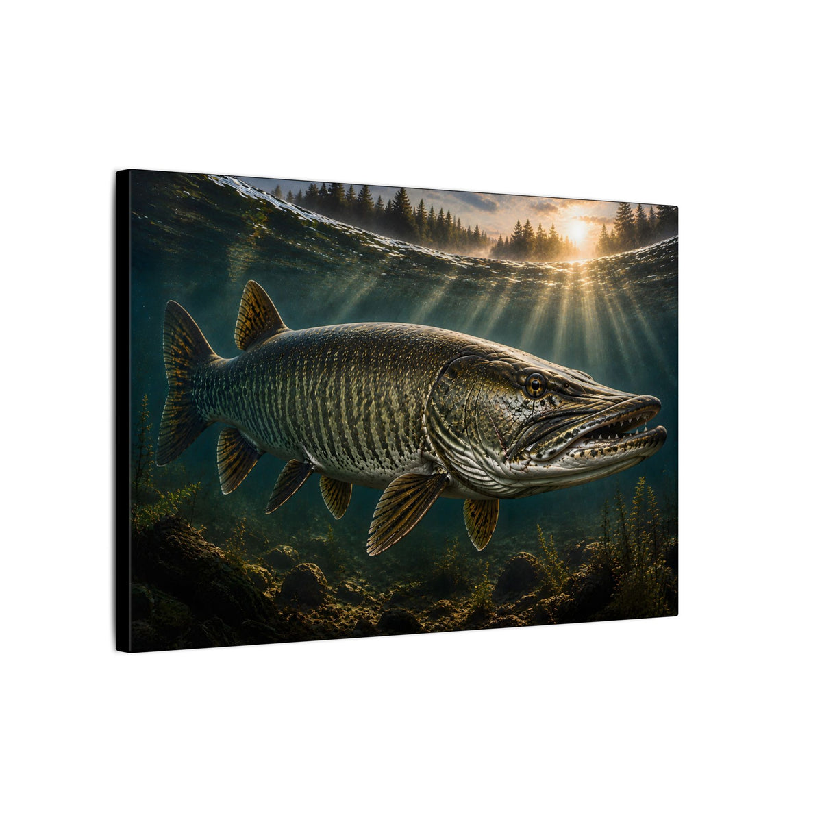 The Ghost Muskie canvas side angle