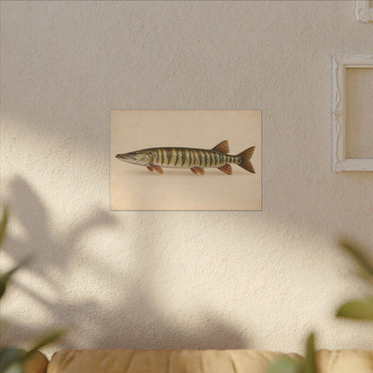 Muskellunge Field Study Canvas wall art, view 5