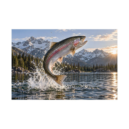 Alpine Thunder Rainbow Trout poster wall art, view 4