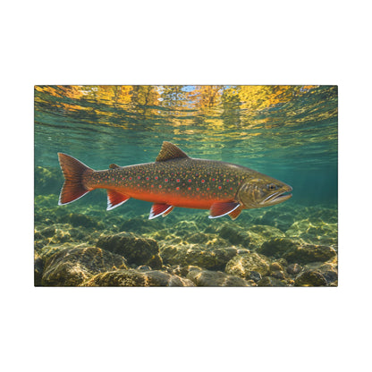 Autumn Reflections Dolly Varden canvas wall art