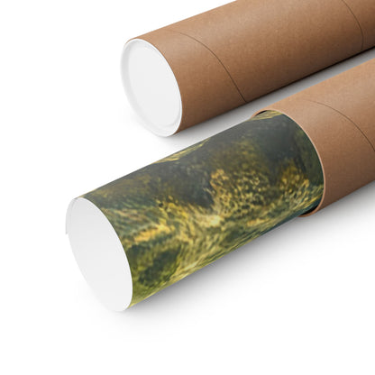 Hopper Season Brown Trout poster shipped rolled in a protective tube