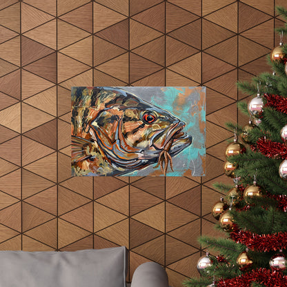 Legends Bold Close-Up Rocky Point Smallmouth Bass poster wall art, view 6