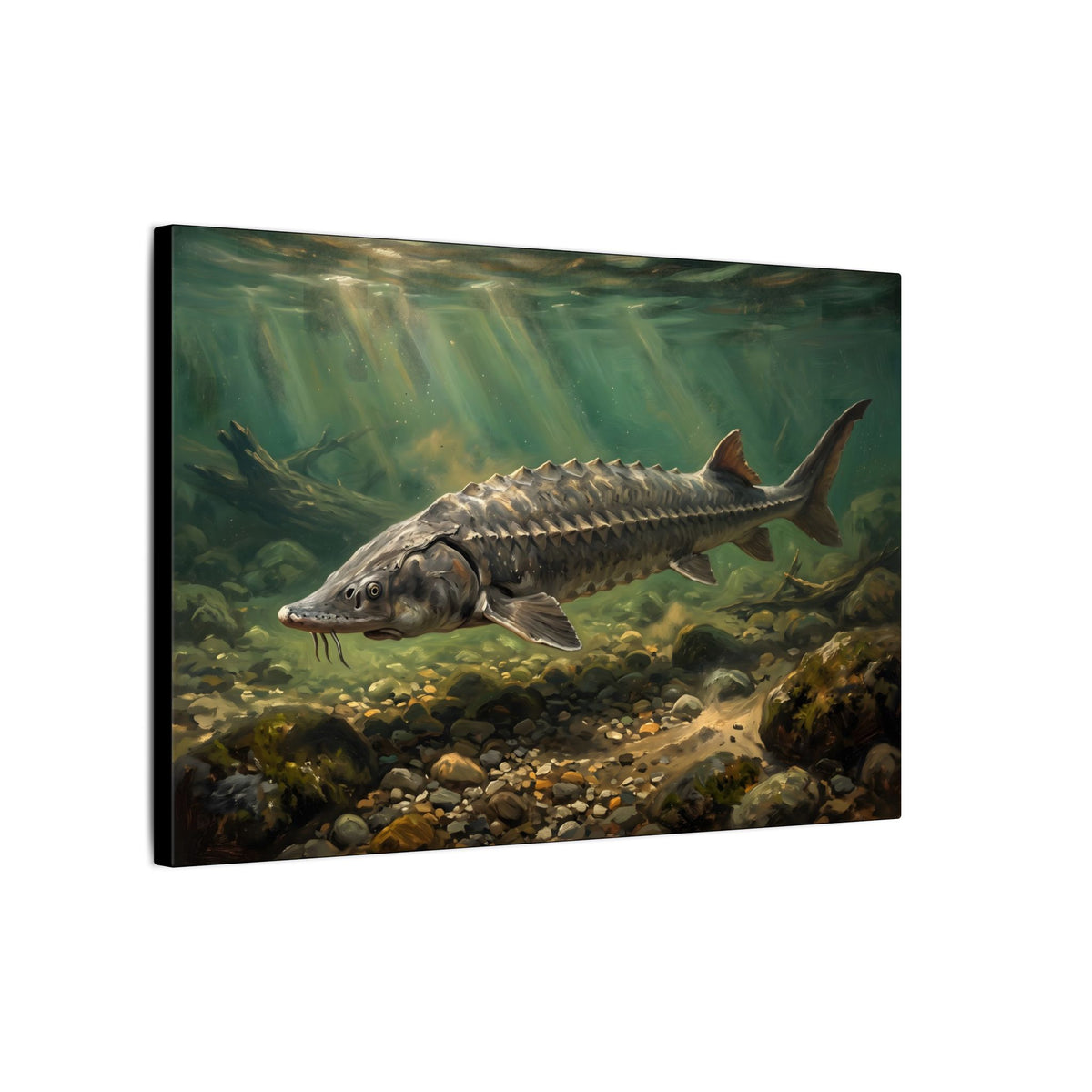 Lake Sturgeon Gravel Run canvas wall art, view 4