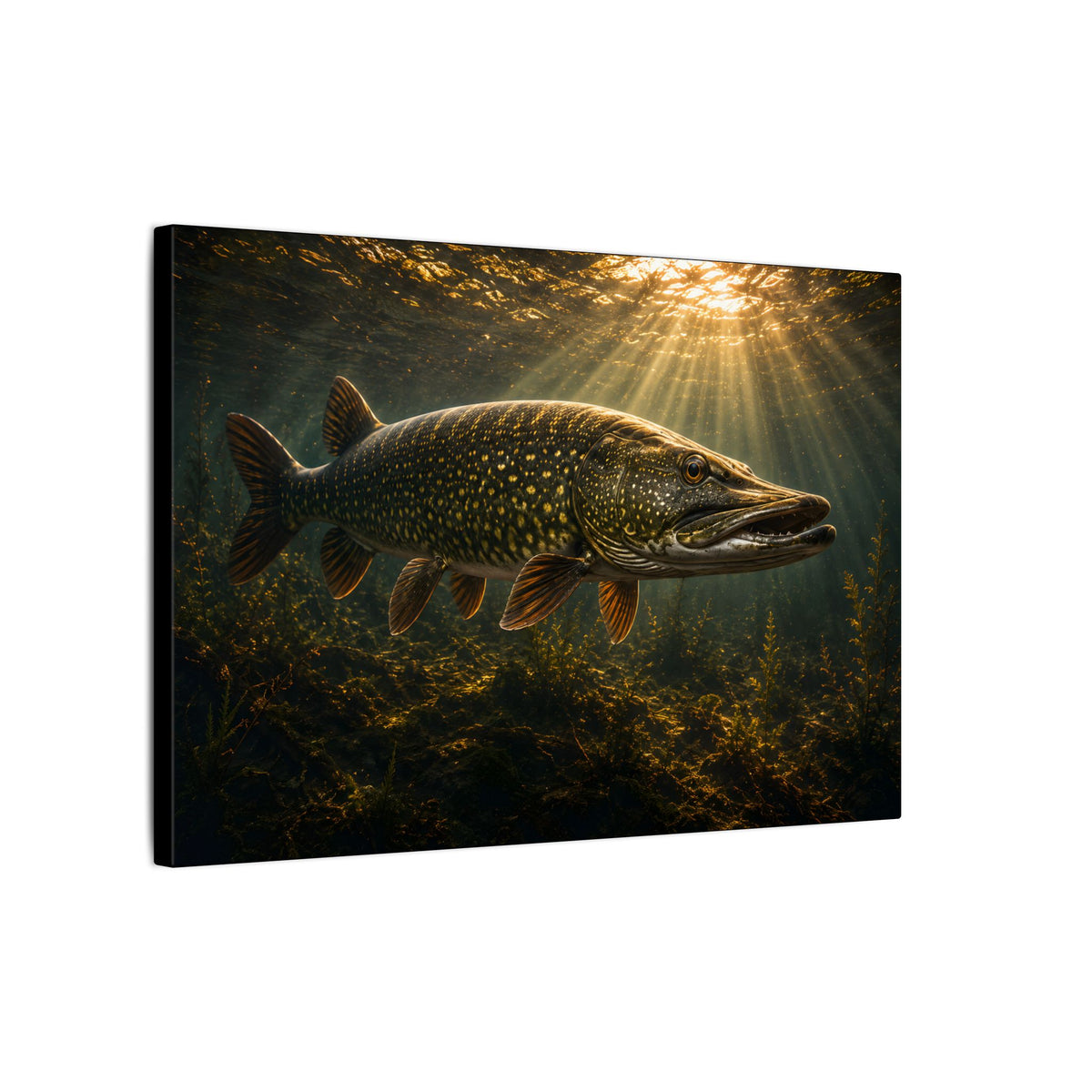 The Encounter Northern Pike canvas side angle