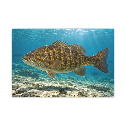Great Lakes Giant Smallmouth Canvas wall art, view 3