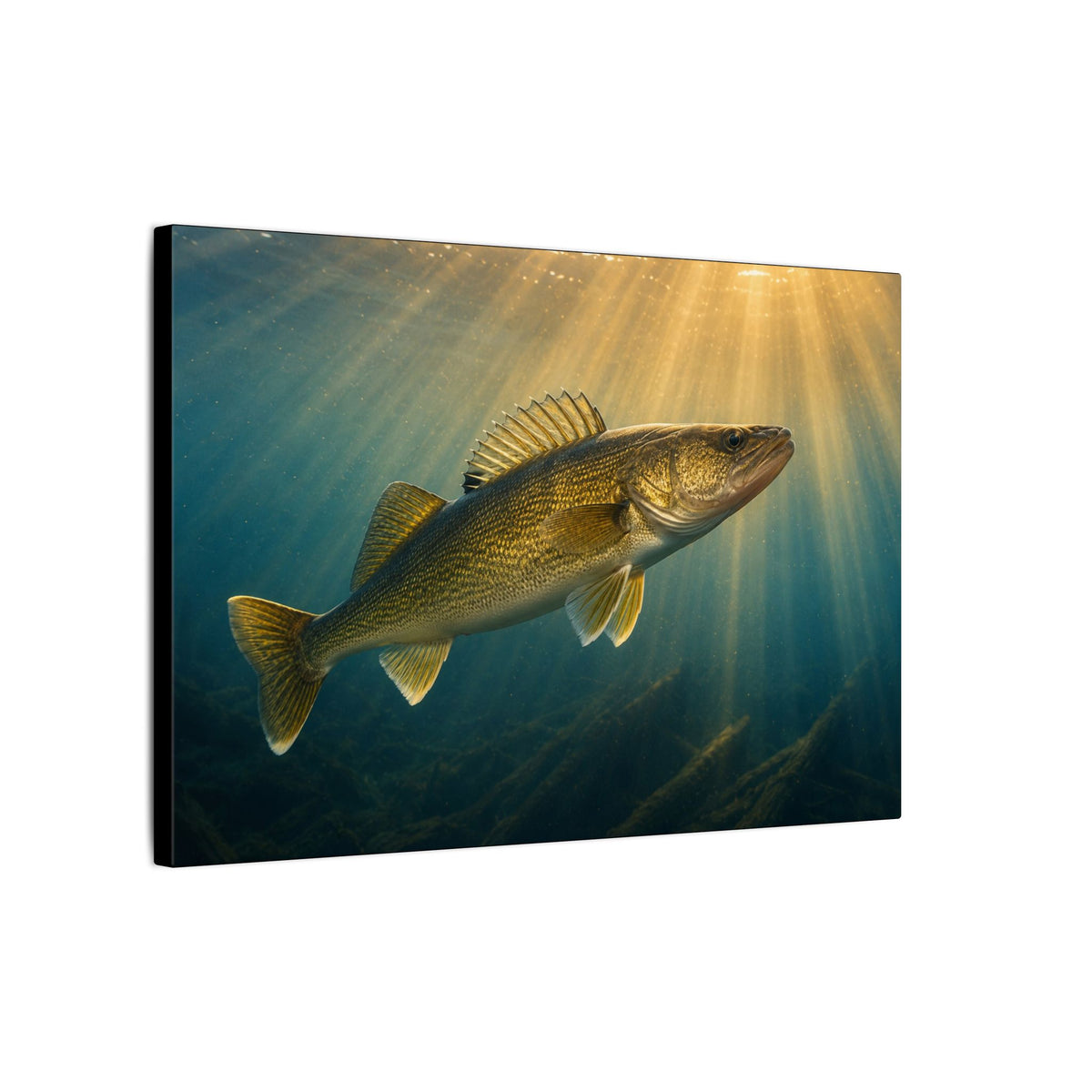 Backlit Sunbeam Cruise Walleye canvas side angle