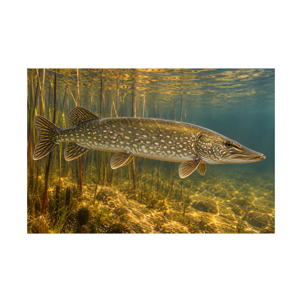 Amber Reed Sentinel Northern Pike poster wall art, view 4