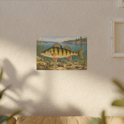 Field Guide Yellow Perch canvas wall art, view 5