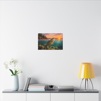 Topwater Dawn Smallmouth Canvas, view 6