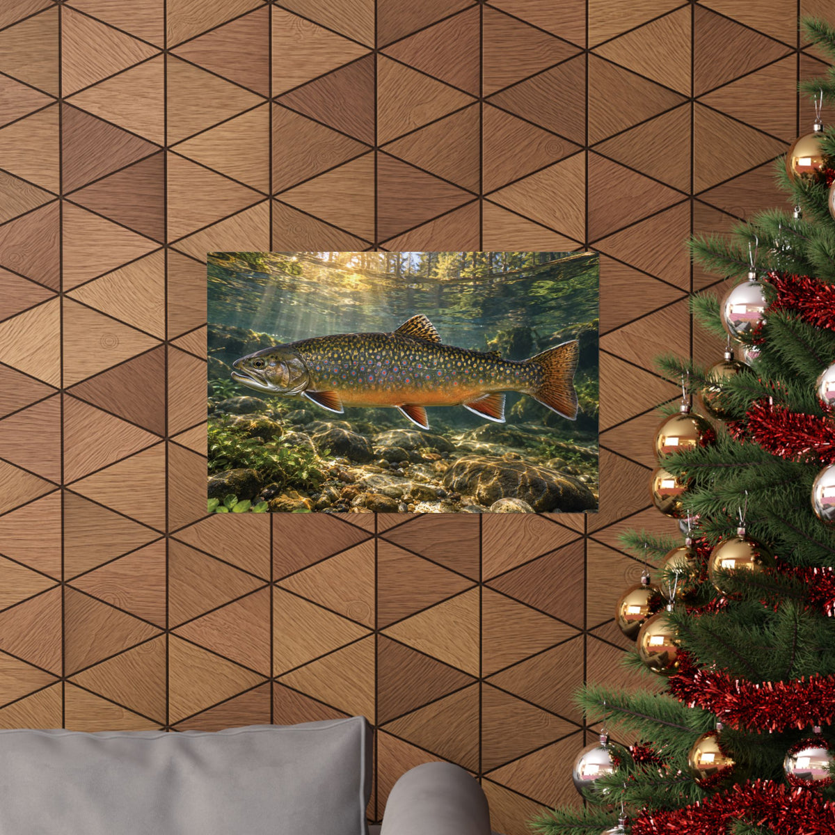 Northern Jewel Brook Trout poster wall art, view 6