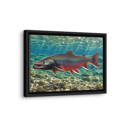 Sunlit Waters Dolly Varden framed canvas wall art, view 4