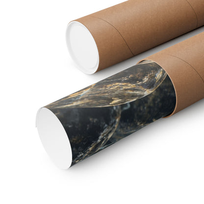 Ice-Out Spawning Run Walleye poster shipped rolled in a protective tube