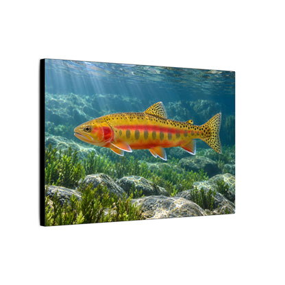 Gliding Through Sierra Waters Golden Trout canvas wall art, view 4