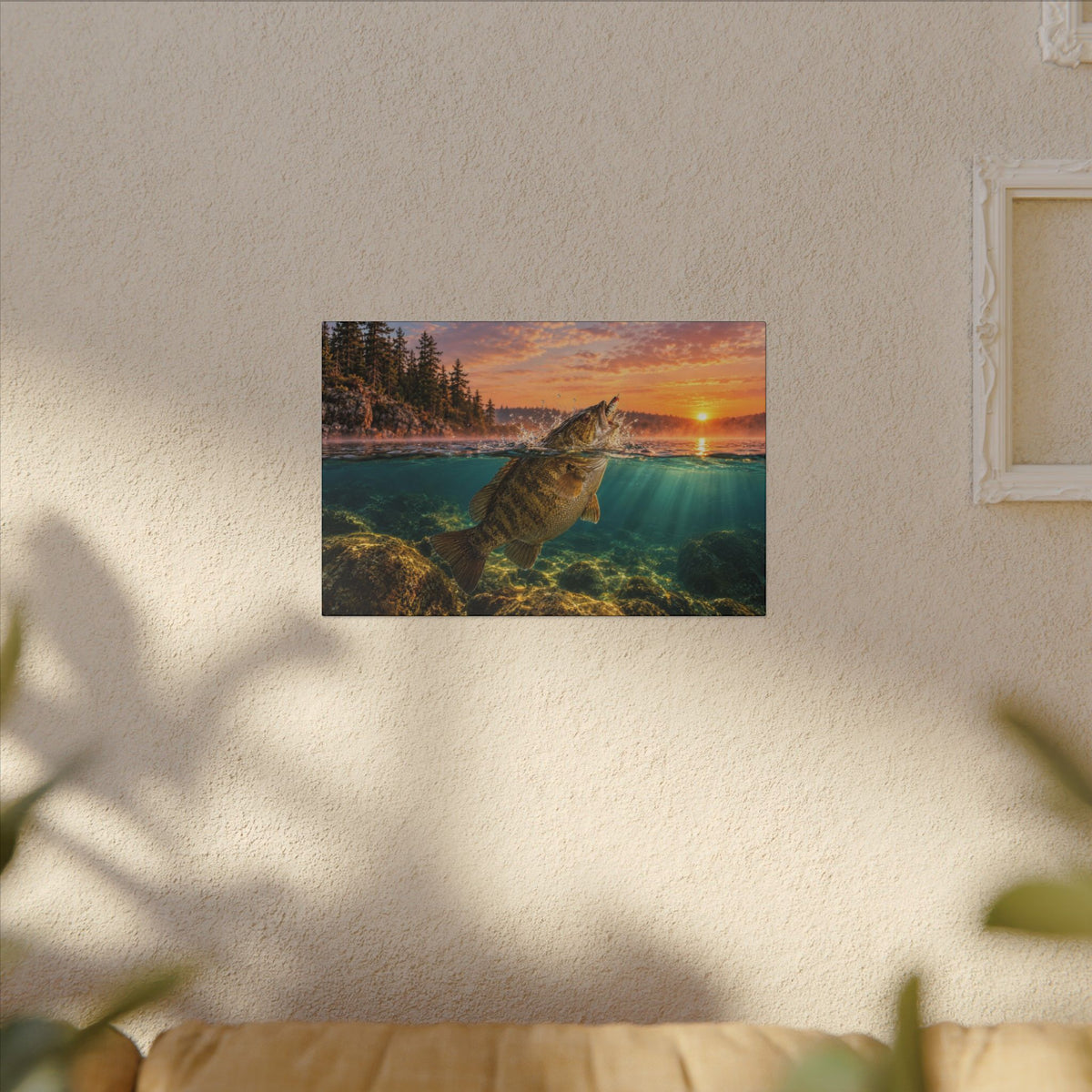 Topwater Dawn Smallmouth Canvas, view 5