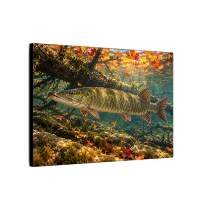 Autumn Timber Muskie Canvas wall art, view 4