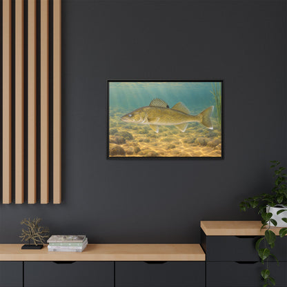 Sand Flats Walleye framed canvas wall art, view 6