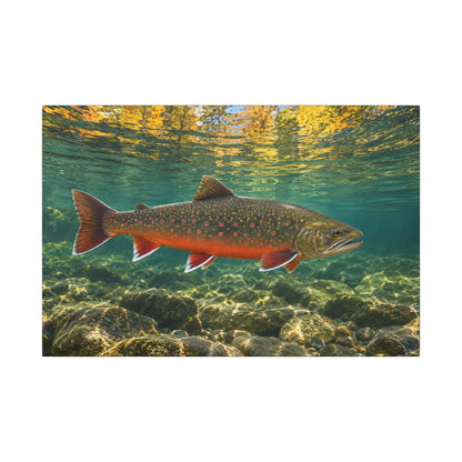 Autumn Reflections Dolly Varden canvas wall art, view 3