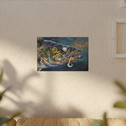 Legends Bold Close-Up Twilight Walleye canvas wall art, view 5