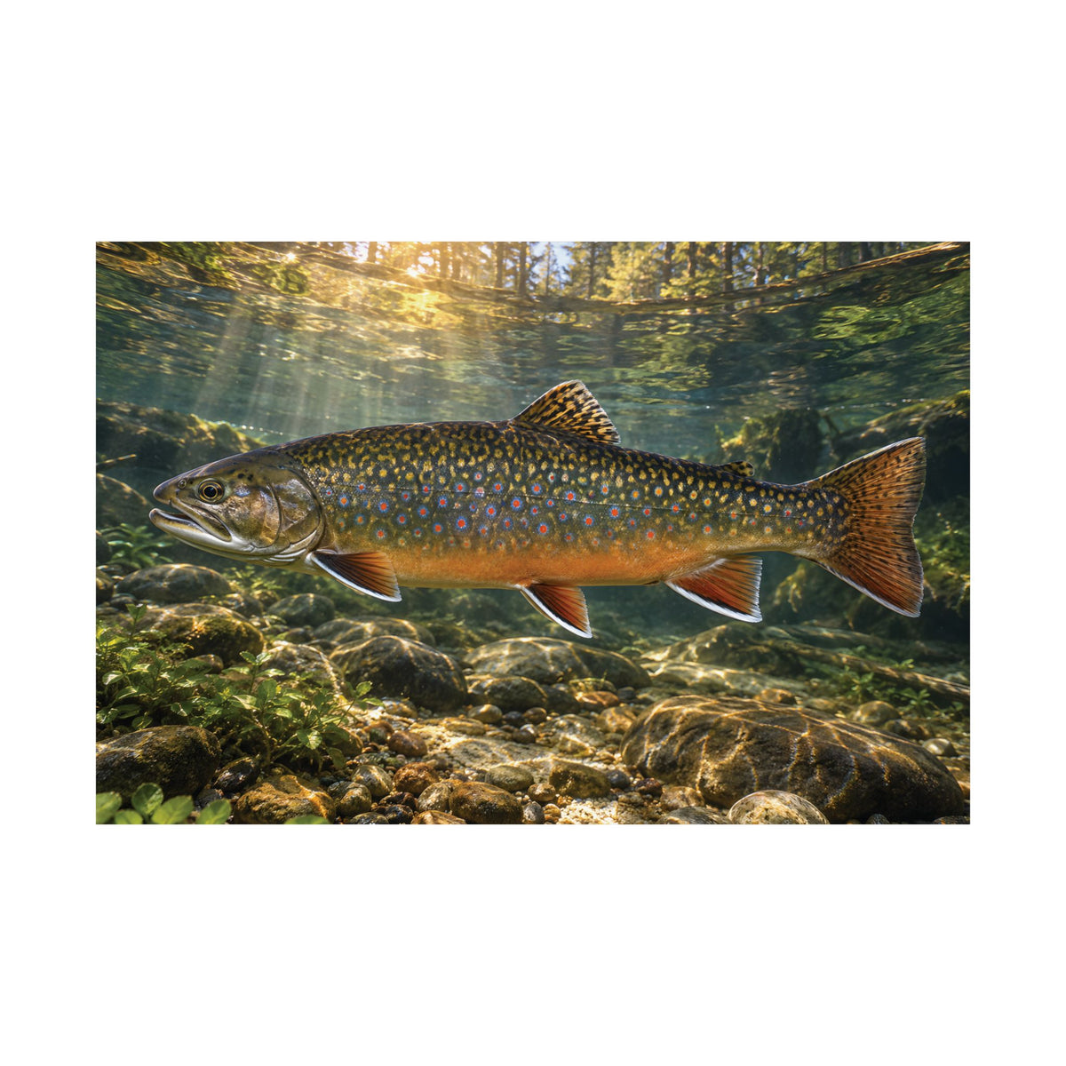 Northern Jewel Brook Trout poster wall art, view 4