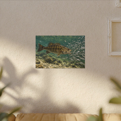Shiner School Smallmouth Canvas wall art, view 5