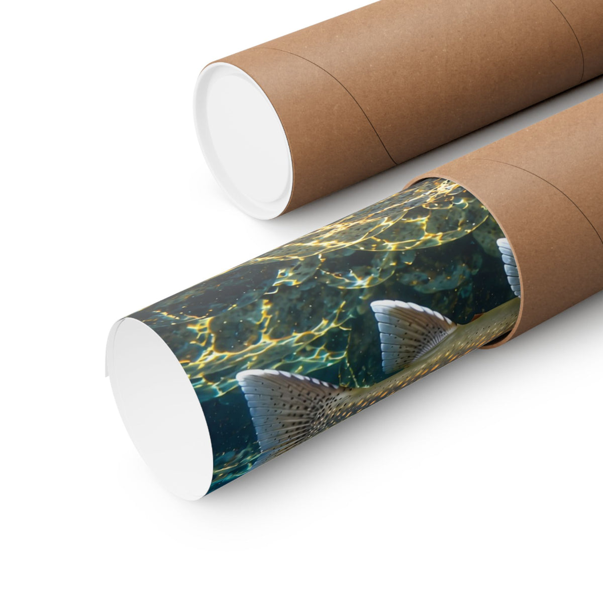 Snowy Mountain River Bull Trout poster shipped rolled in a protective tube