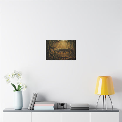 Alligator Gar Bayou canvas wall art, view 6