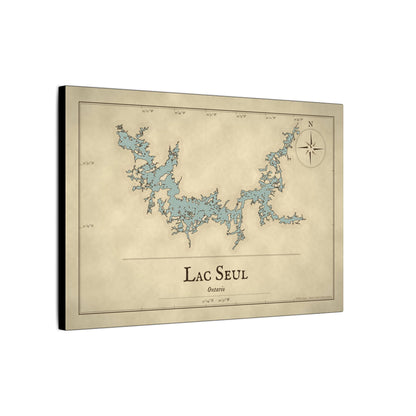Lac Seul Vintage Map canvas wall art, view 4