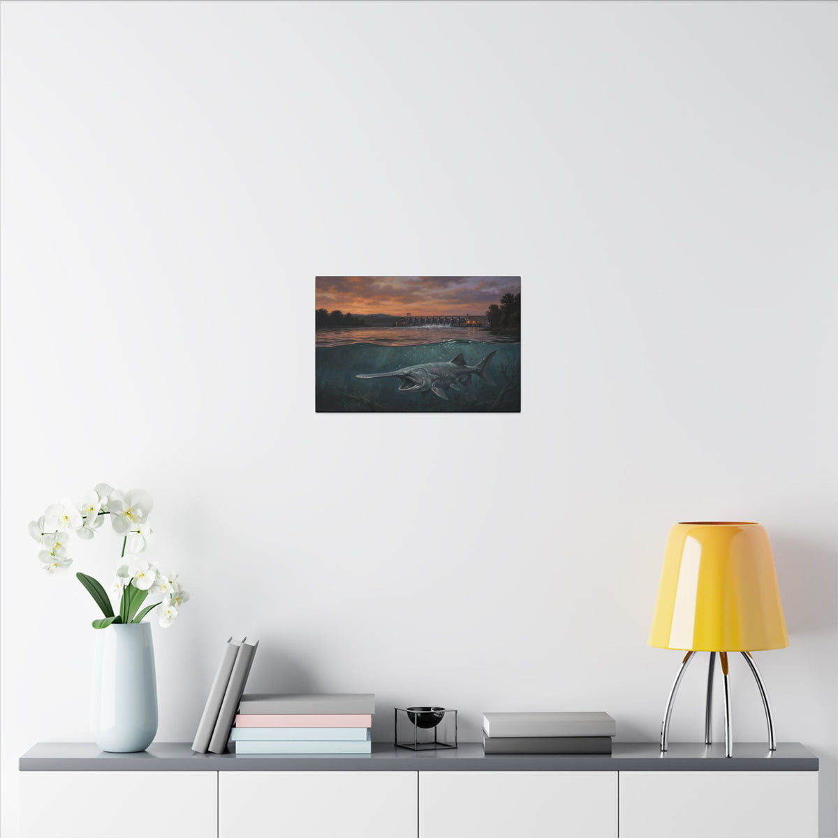 Paddlefish Spillway canvas wall art, view 6