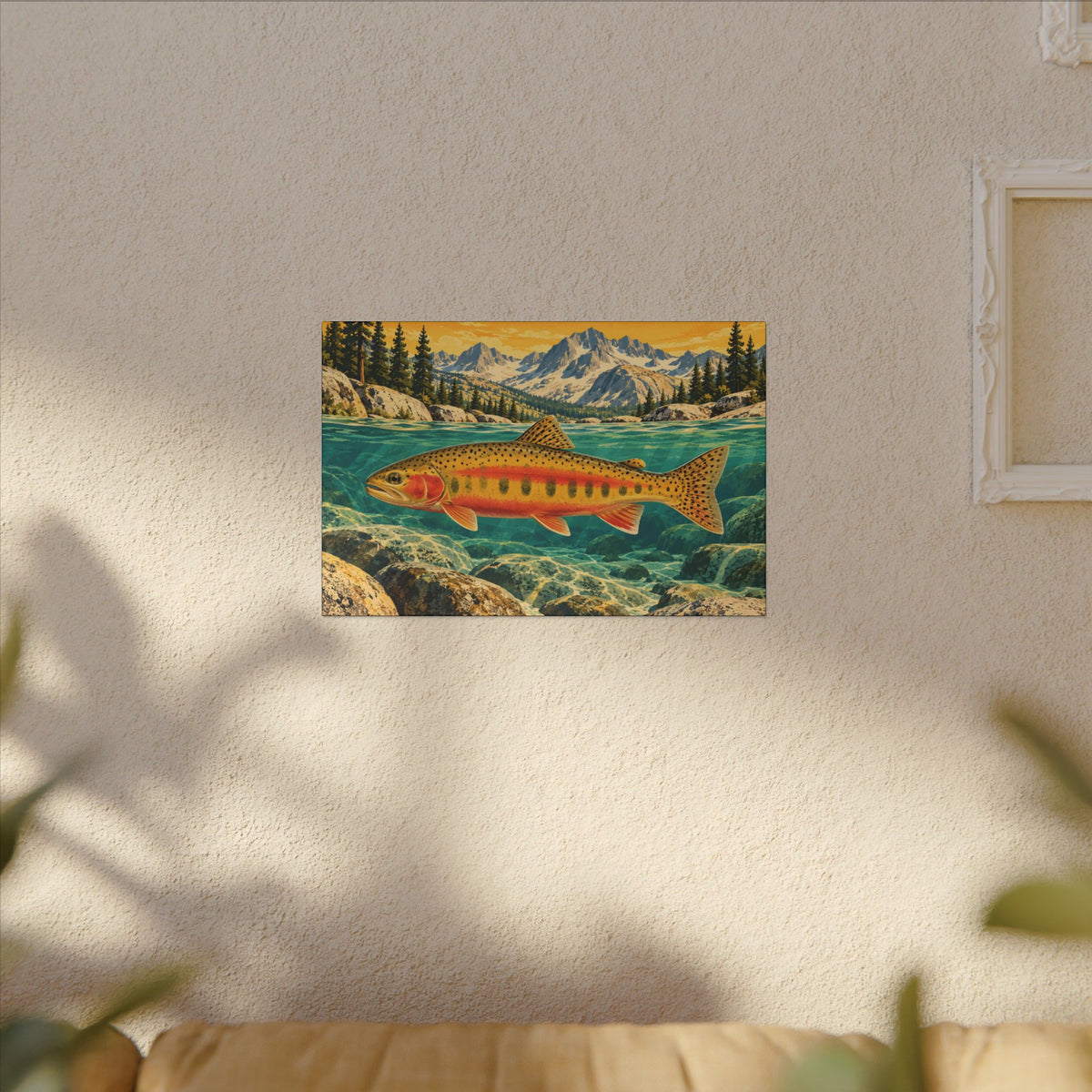 Sierra Peaks Golden Trout canvas wall art, view 5