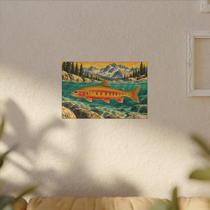 Sierra Peaks Golden Trout canvas wall art, view 5