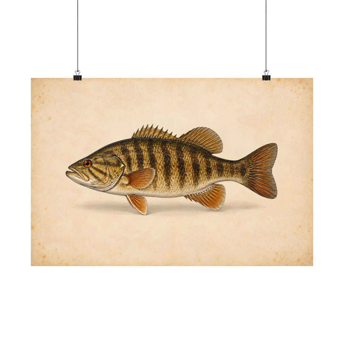 Field Study Smallmouth Bass poster wall art