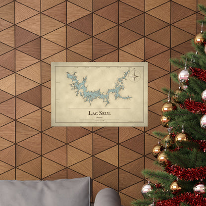 Lac Seul Vintage Map poster wall art, view 6