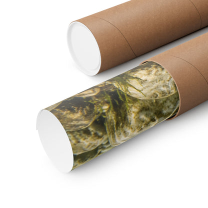 Smallmouth Bass (Micropterus dolomieu) Along the Rocky Riverbed — Matte Horizontal Wall Art for Anglers