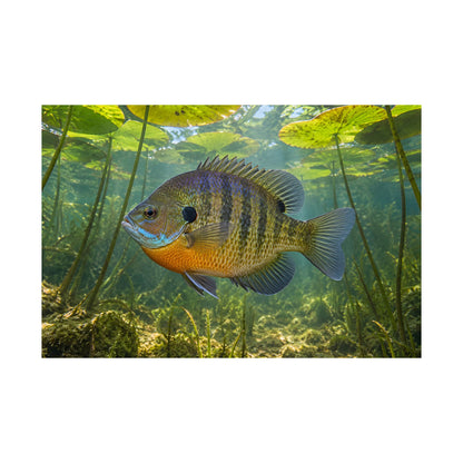 Lily Pad Bull Bluegill poster wall art, view 4