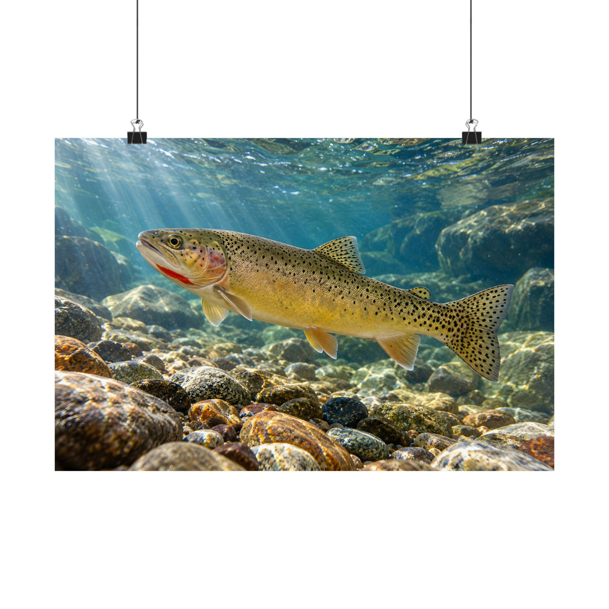 Westslope Riffle Cutthroat Trout poster wall art, 18x12 size view