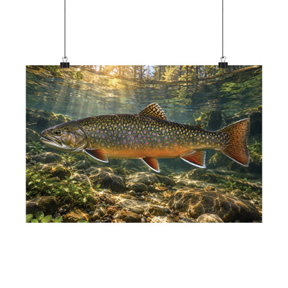 Northern Jewel Brook Trout poster wall art, view 2